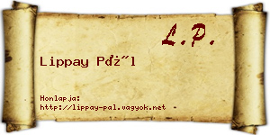 Lippay Pál névjegykártya