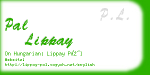 pal lippay business card